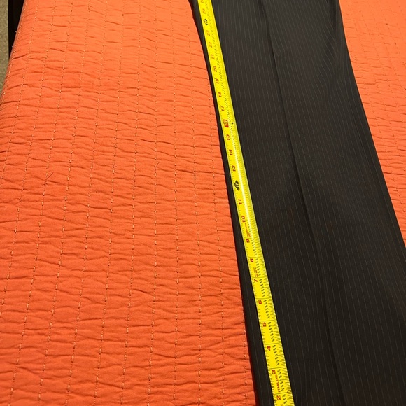 Tahari 3 piece suit. Black with white pin stripe. Like new - Picture 4 of 9